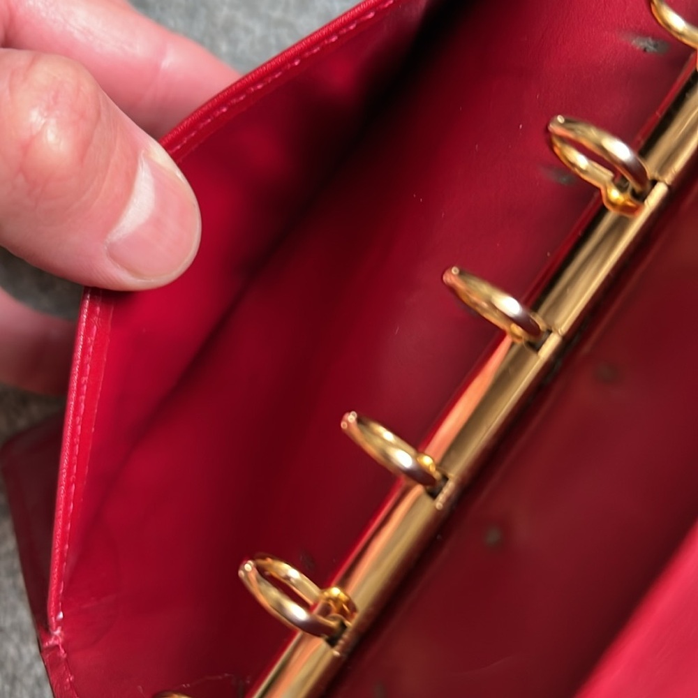 Louis Vuitton Authentic Red Vernis PM Agenda LIKE NEW - Picture 5 of 10